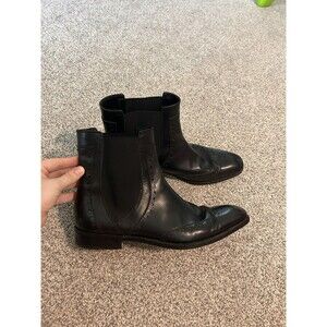 Salvatore Ferragamo Niccolo Men’s Ankle Boots Shoe Black Used Size 11 D